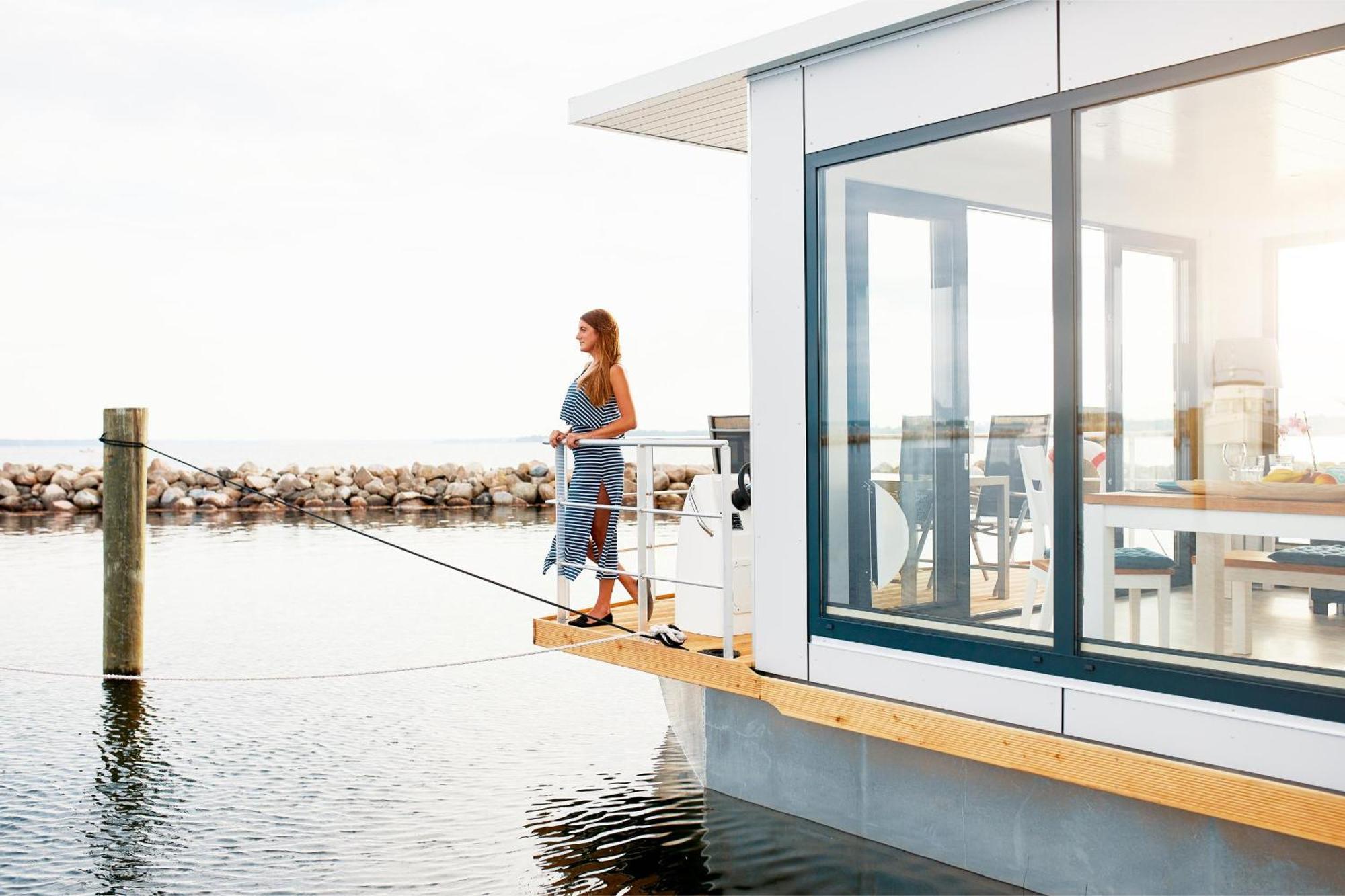 Вилла Hausboot Well - Husbad Well Rendbjerg Экстерьер фото