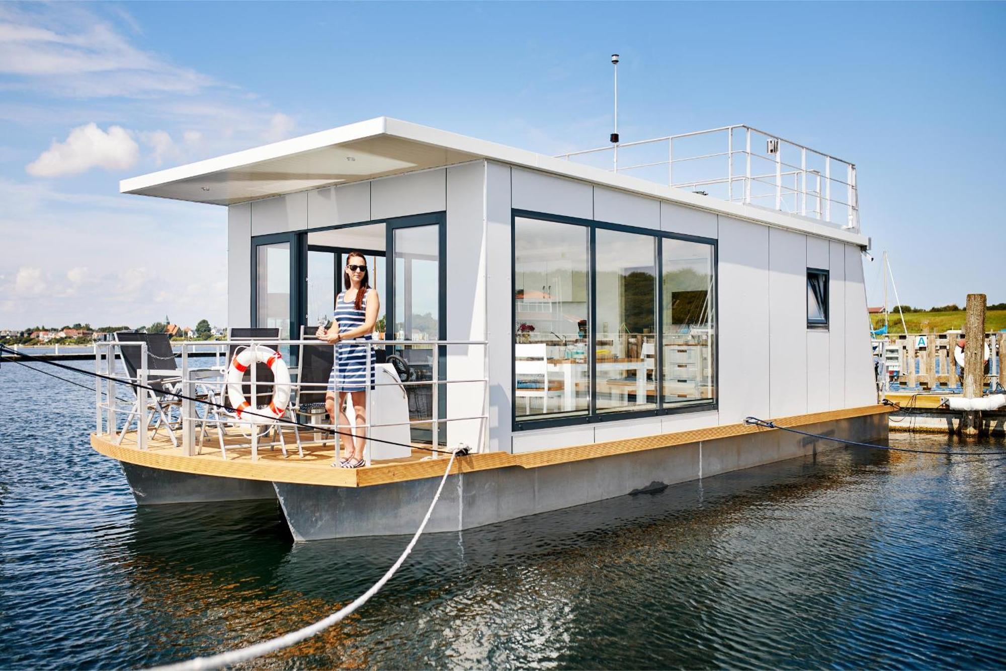 Вилла Hausboot Well - Husbad Well Rendbjerg Экстерьер фото